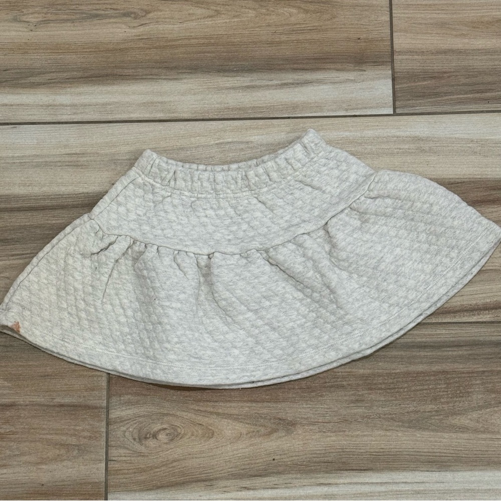 Petit Bateau Quilted Cream Skirt